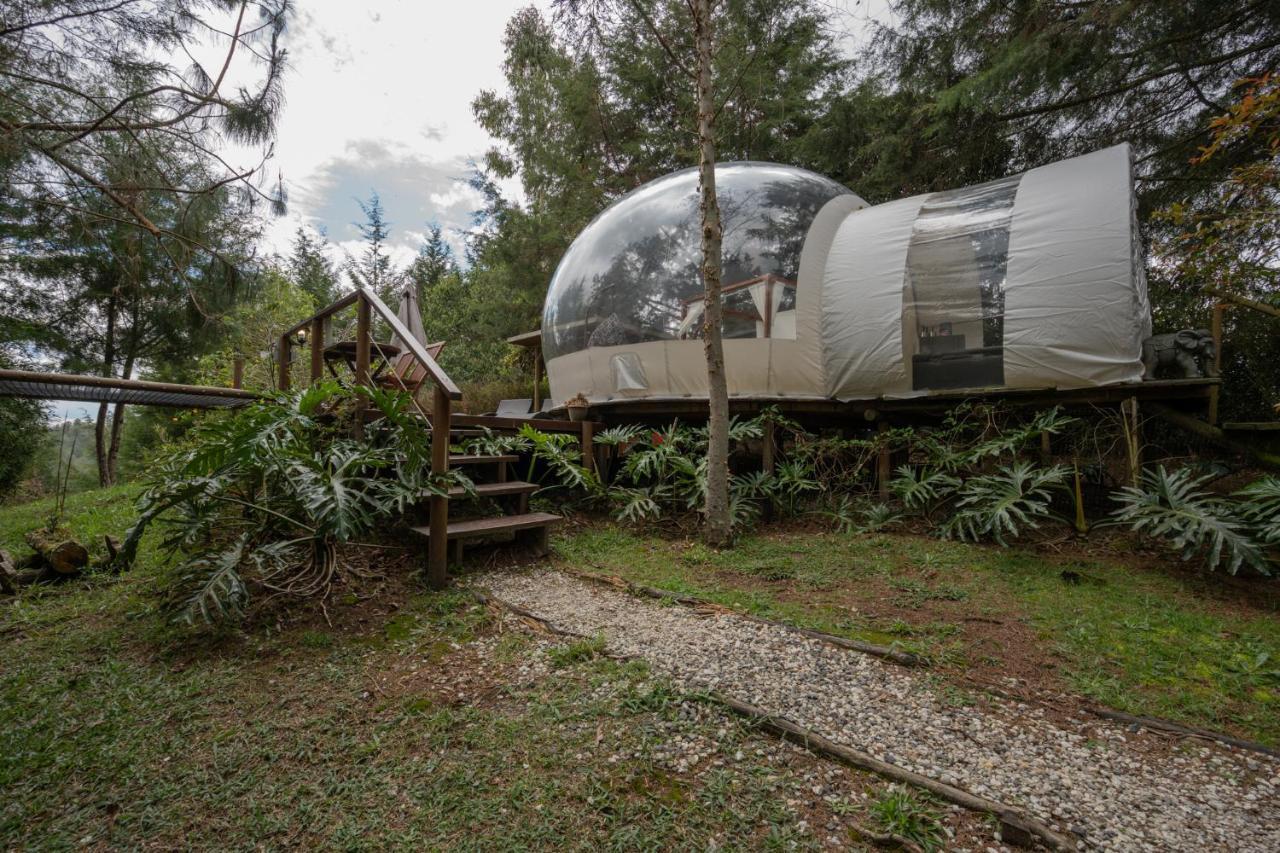Bubblesky Glamping 40 Min From Medellin Hotel เอล เรติโร ภายนอก รูปภาพ