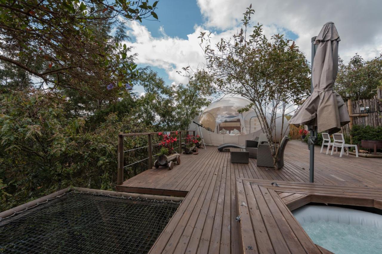 Bubblesky Glamping 40 Min From Medellin Hotel เอล เรติโร ภายนอก รูปภาพ