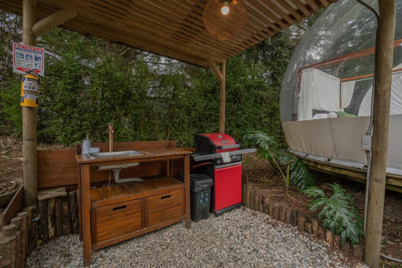Bubblesky Glamping 40 Min From Medellin Hotel เอล เรติโร ภายนอก รูปภาพ