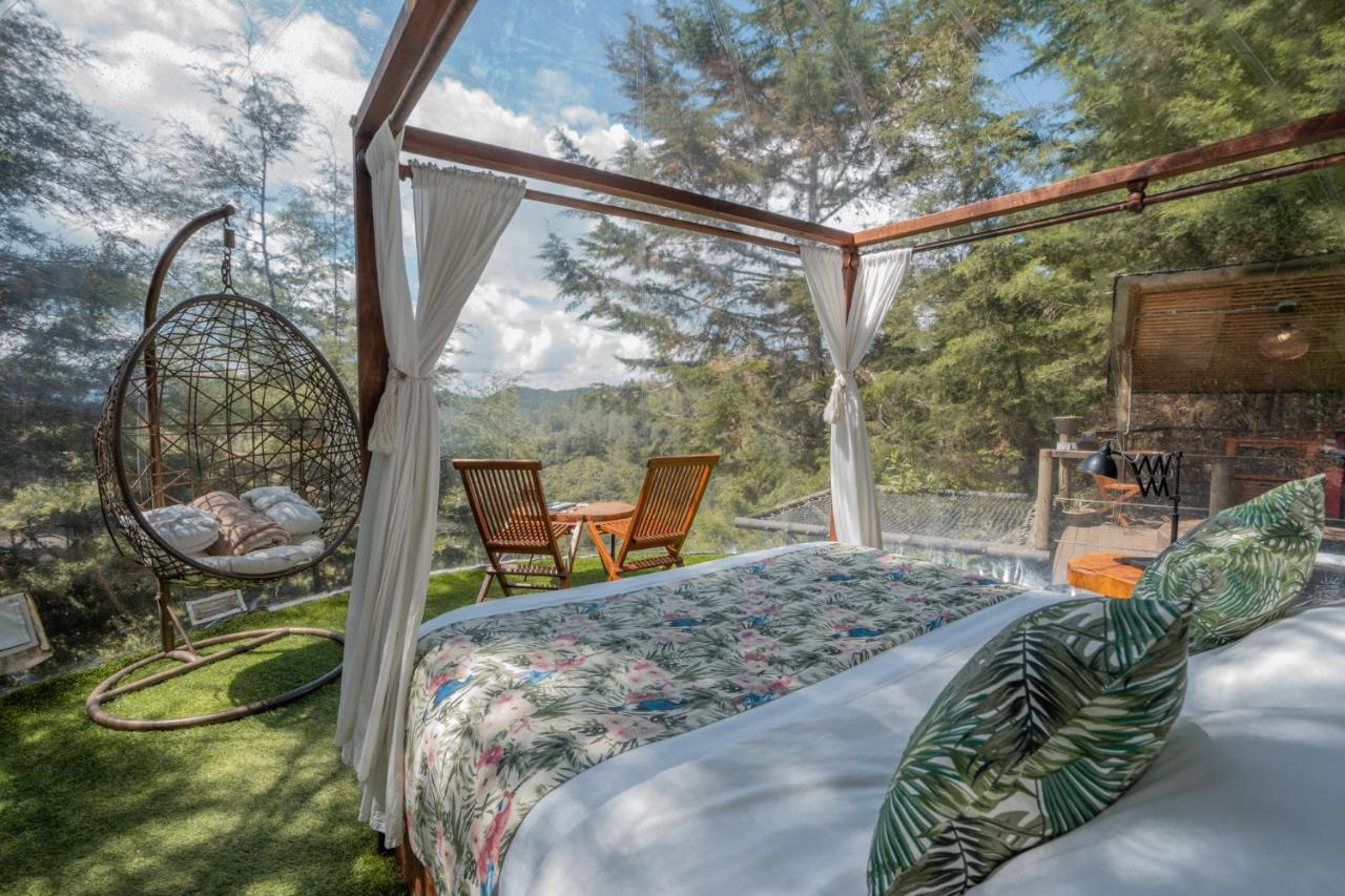 Bubblesky Glamping 40 Min From Medellin Hotel เอล เรติโร ภายนอก รูปภาพ