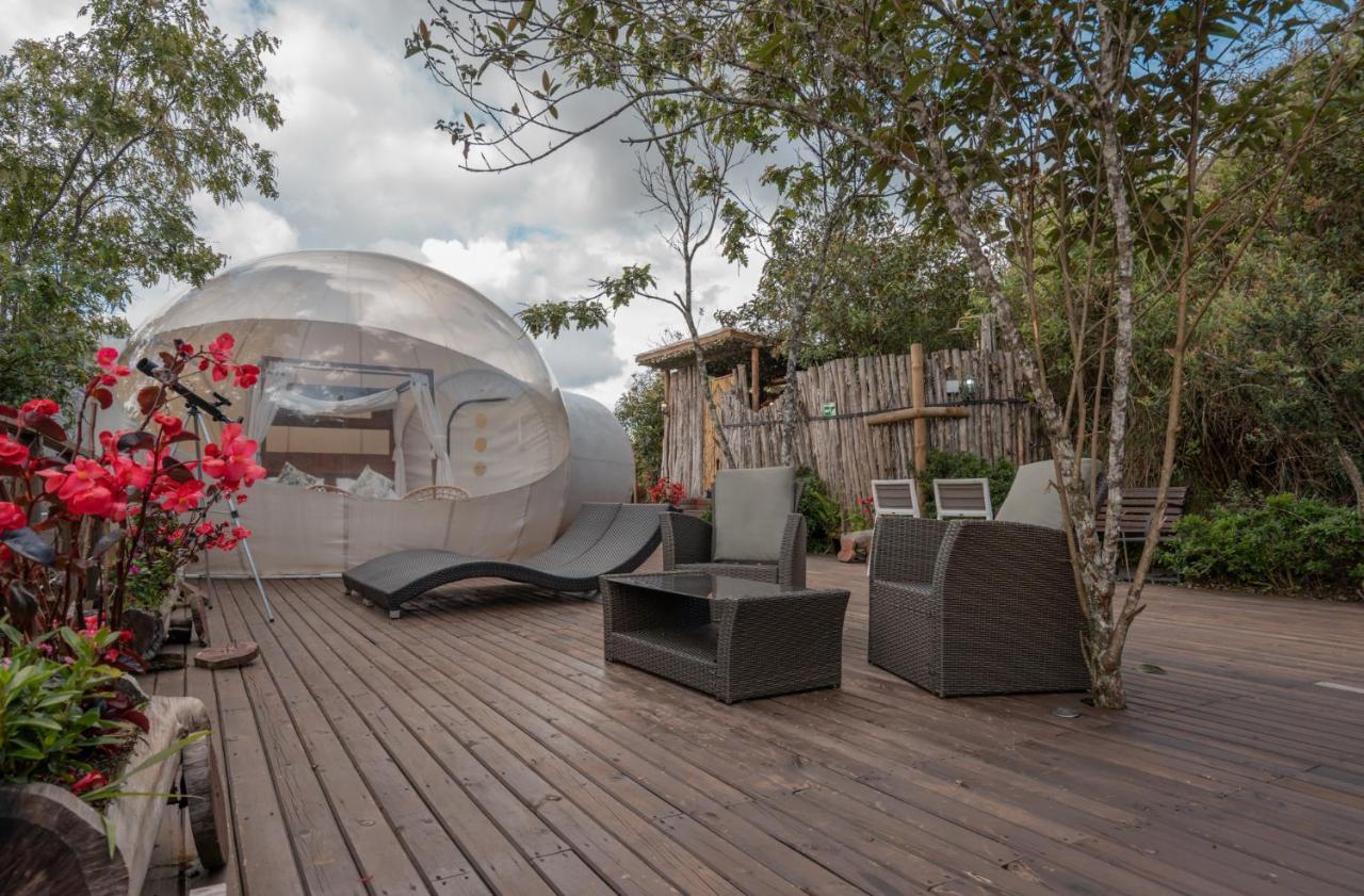 Bubblesky Glamping 40 Min From Medellin Hotel เอล เรติโร ภายนอก รูปภาพ