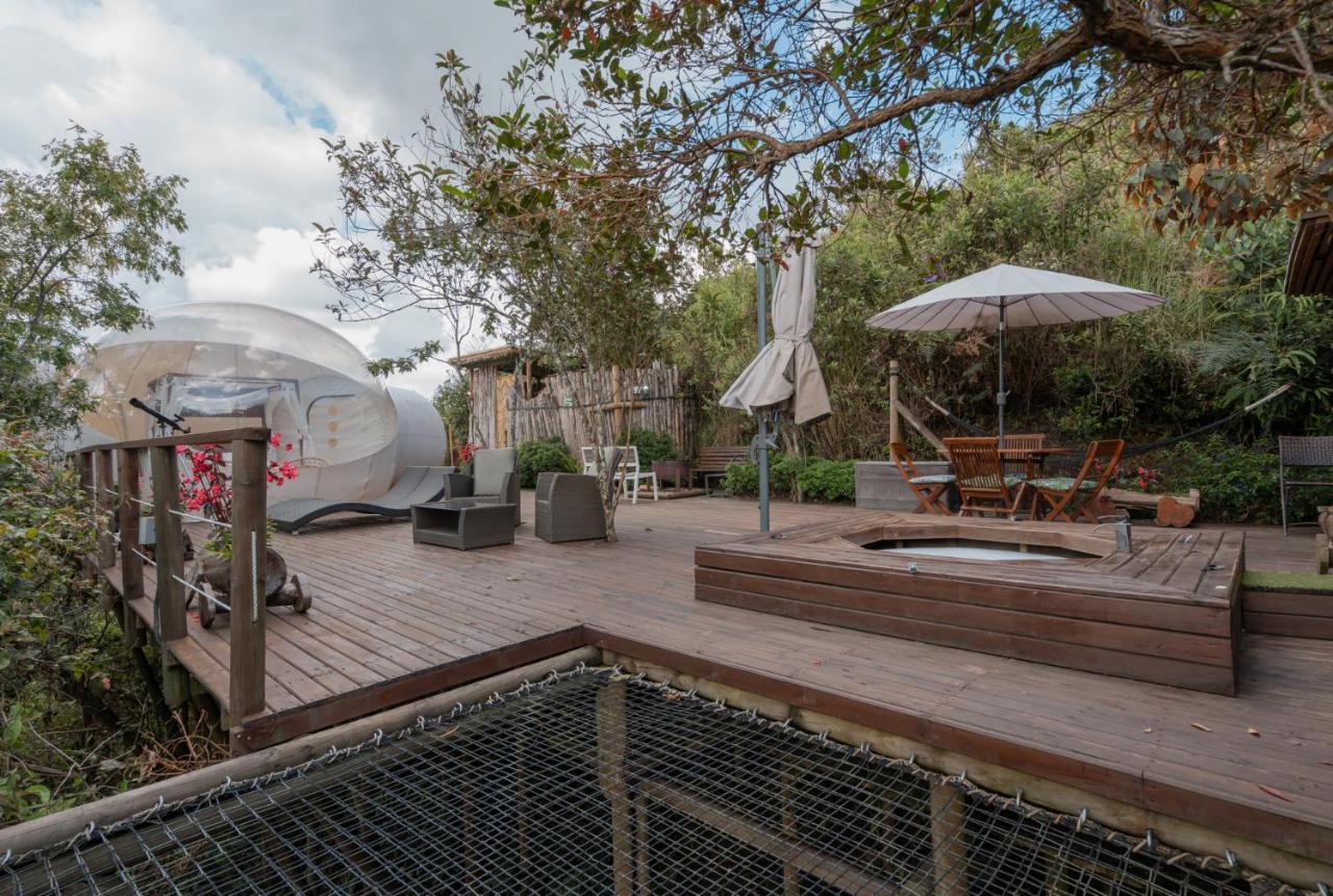 Bubblesky Glamping 40 Min From Medellin Hotel เอล เรติโร ภายนอก รูปภาพ
