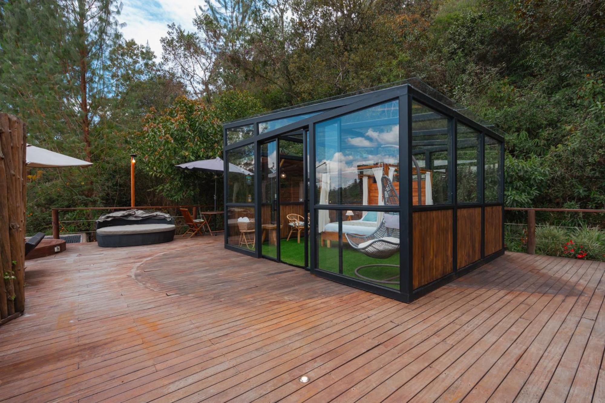 Bubblesky Glamping 40 Min From Medellin Hotel เอล เรติโร ภายนอก รูปภาพ